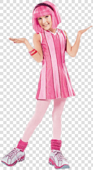 Free Png Download Lazytown Stephanie Hands Up Clipart   Lazy Town Main Character  Transparent Png