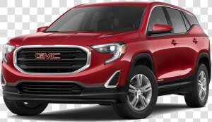 A Red 2019 Gmc Terrain Sle Awd   Gmc Terrain Vs Jeep Compass  HD Png Download