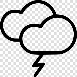 Cloud Thunder Lightning Weather Comments   Rain Fall Clipart Png  Transparent Png