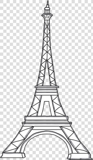 Eiffel Tower Template Cut Out   Eiffel Tower Cut Out Template  HD Png Download