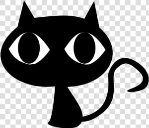 Black Cat Png Clip Arts   Cute Black Cat Vector  Transparent Png