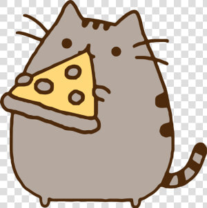 Clipart Pizza Png Clipart   Pusheen Eating Pizza  Transparent Png