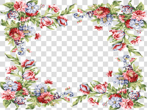 Marcos Para Fotos De Flores   Flower Border Design Png  Transparent Png