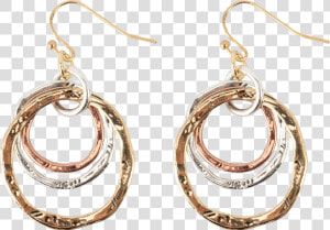  tri colored  Triple Hoop Earrings   Earrings  HD Png Download