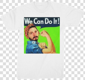 We Can Do It Meme ﻿premium Jersey Men S T shirt   Rosie The Riveter  HD Png Download