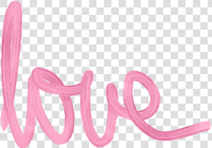  love  word  pink  paint  painting  loove  amour  art   Pink Love Word Art  HD Png Download