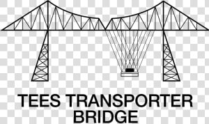 Middlesbrough Transporter Bridge Silhouette  HD Png Download