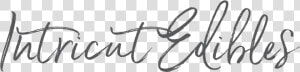 Intricut Edibles Logo   Calligraphy  HD Png Download