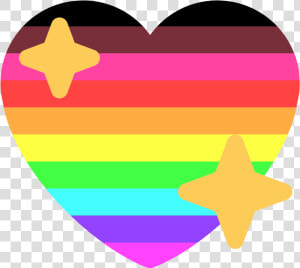 Remember These These Got A Ton Of Notes Last Year    Pride Sparkle Heart Emoji  HD Png Download