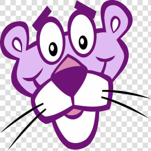 Purple Panther Preschool   Pink Panther Black And White  HD Png Download