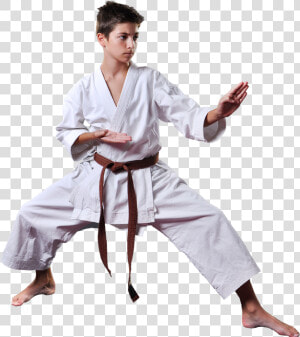 Teen Boy In Karate Stance   Martial Arts Stance  HD Png Download