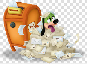 Postmaster Pete Sits Covered In Letters Next To A Toontown  HD Png Download