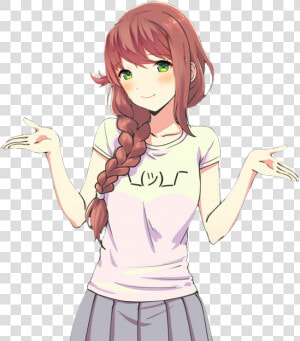   ddlc  doki doki Luterature Club   monikassshit  sayori   Monika Ddlc  HD Png Download