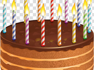 Transparent Birthday Candles Clipart   Birthday Cake With Candles Png  Png Download