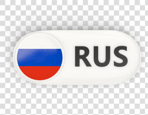 Round Button With Iso Code   Png Russian Flag Icon  Transparent Png