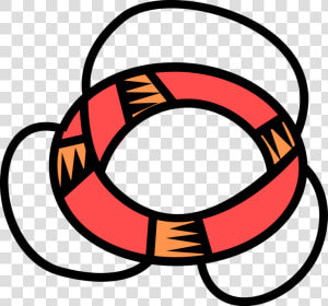 Vector Illustration Of Lifebuoy Ring Lifesaver Life   Circle  HD Png Download