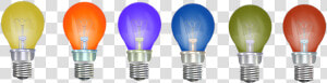 Colored Light Bulbs Png  Transparent Png