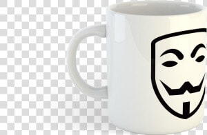 Guy Fawkes Vendetta Mug   Coffee Cup  HD Png Download