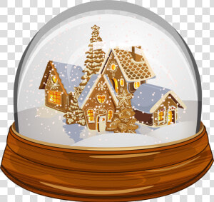 Gingerbread House Parties  Gingerbread Houses  Clipart   Christmas Snow Globe Transparent  HD Png Download