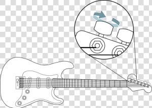 Step 1 • Get Each Saddle Into Zone 2 Using The Tuning   Fender Strat Player Series White  HD Png Download