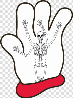 Hamburger Helper Glove Skeleton  HD Png Download