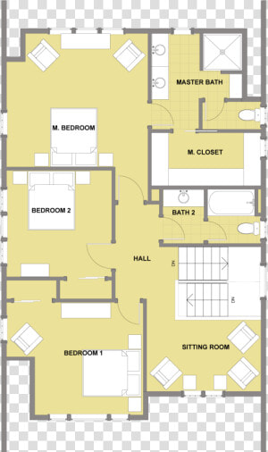 Kitsap Second Floor   Floor Plan  HD Png Download