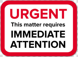 Attention Urgent Icon  HD Png Download