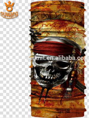 Best Selling Motorcycle Biker Tubes Black Skull Face   Kerchief  HD Png Download