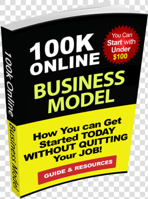 100k Online Business Model Ebook Cover   Printing  HD Png Download