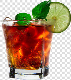 Cola With Ice Cubes Png Royalty free Image   Rum And Coke Transparent  Png Download