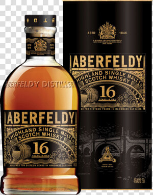 Aberfeldy 16 Year Old Highland Single Malt Scotch Whisky   Aberfeldy 16  HD Png Download