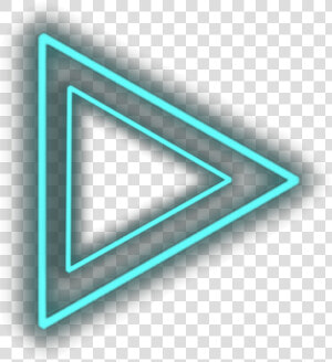  ftestickers  triangle  neon  luminous  teal  blue   Triangle  HD Png Download