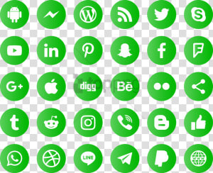 Free Png Icons Social Media Svg Eps Psd Ai Vector   Social Media Vector Icons 2019  Transparent Png