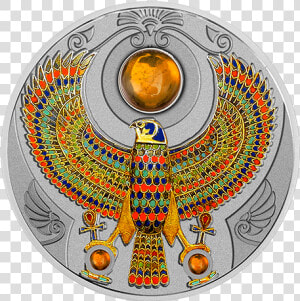 Falcon Of Tutankhamun   Agate Scarabaeus 1 Dollar Silver Coin  HD Png Download