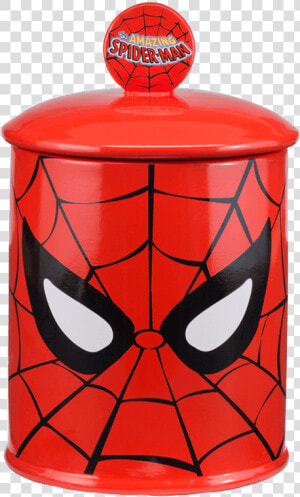 Spider man Ceramic Cookie Jar   Spiderman Jar  HD Png Download