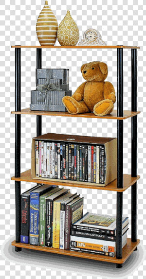 Furinno Turn N Tube 4 Tier Shelf   Bookcase  HD Png Download