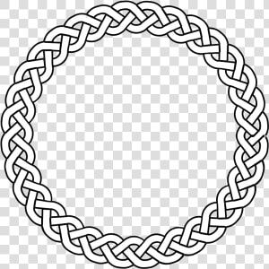 Free Clip Art 3 plait Border Circle   Celtic Knot Circle  HD Png Download