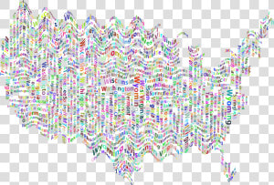 Prismatic Ripples America States And Capitals Word   Illustration  HD Png Download