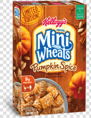 Transparent Pumpkin Spice Latte Png   Kellogg  39 s Mini Wheats Pumpkin Spice Cereal  Png Download