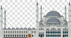 Download Mosque Png Clipart   Blue Mosque Transparent Background  Png Download