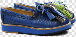 Loafers Bea 4 Blue Tassel Multi   Slip on Shoe  HD Png Download