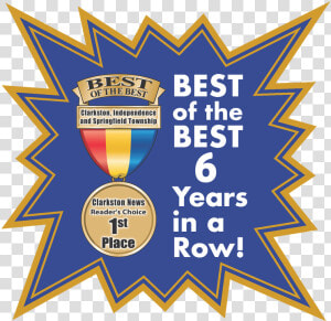 Clarkston Auto Wash Voted Best Of The Best For 6 Years  HD Png Download