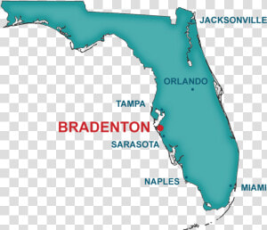 Bradenton Florida Map  HD Png Download