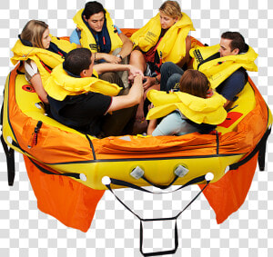 People In A Life Raft  HD Png Download