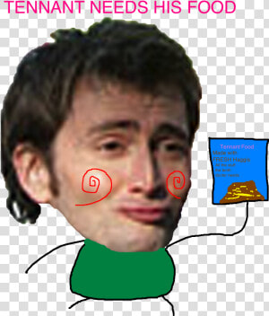 Tennant Needs His Food Tennant Food Made With Fresh   David Tennant Funny Face  HD Png Download