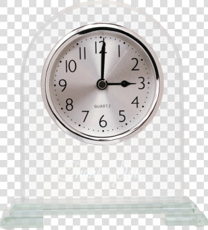 Arch Glass Clock With Clear Glass Base   Quartz Clock  HD Png Download