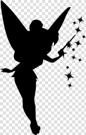 Tinkerbell 2 Vinyl Decal Sticker   Tinkerbell Silhouette  HD Png Download