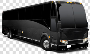 Charter Bus Png   Black Motor Coach Bus  Transparent Png