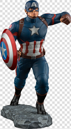 Clip Art Steve Rogers Scale Limited   Marvel Milestones Statue Civil War Movie Captain America  HD Png Download