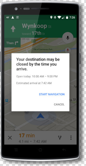 Google Maps Destination Closed Notification   Google Map Destination Arrival  HD Png Download